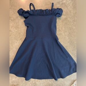 Navy girls elementary graduation dress size 12